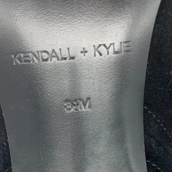KENDALL+KYLIE Suede Madison Winged Stiletto Heeled Boots Size 8.5 - Picture 13 of 15